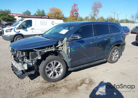 2014 Toyota Highlander Le Plus V6 из США, поврежденный, VIN 5TDBKRFH4ES035083